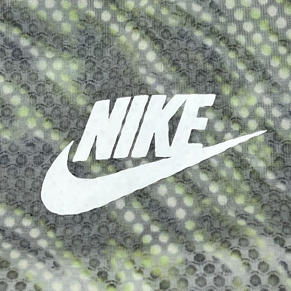Nike Tech Jacket Womens Medium Green Hyperfuse Hooded Windrunner Full Zip 645017